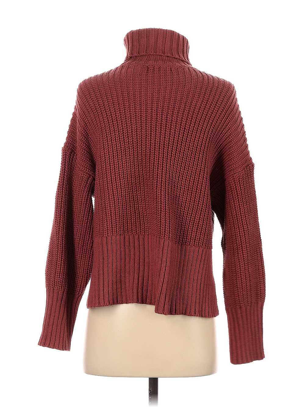 Madewell Women Red Turtleneck Sweater XS - image 2