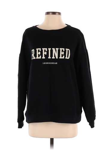 OAK + FORT Women Black Sweatshirt XS