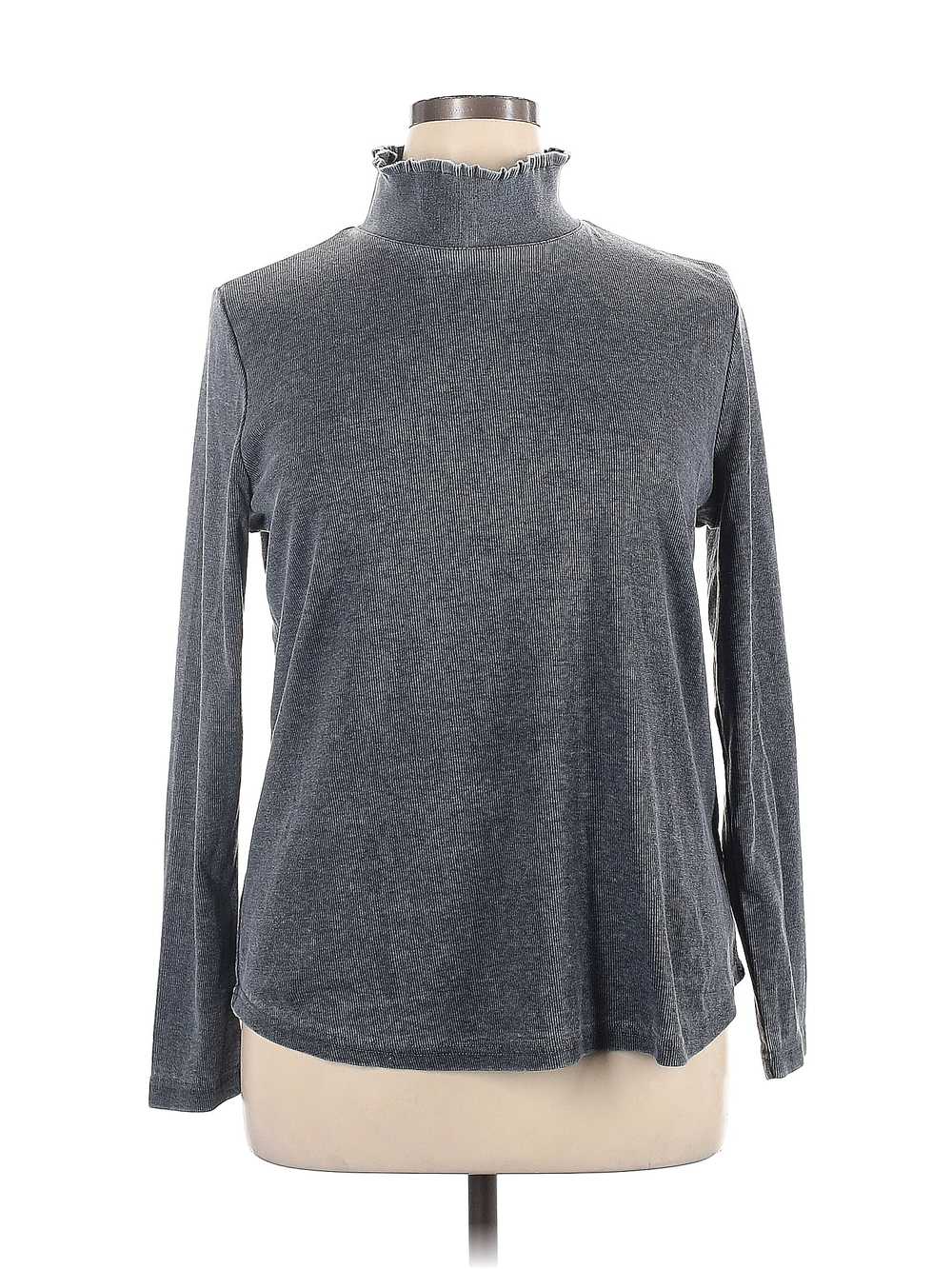 Jane and Delancey Women Gray Long Sleeve Turtlene… - image 1