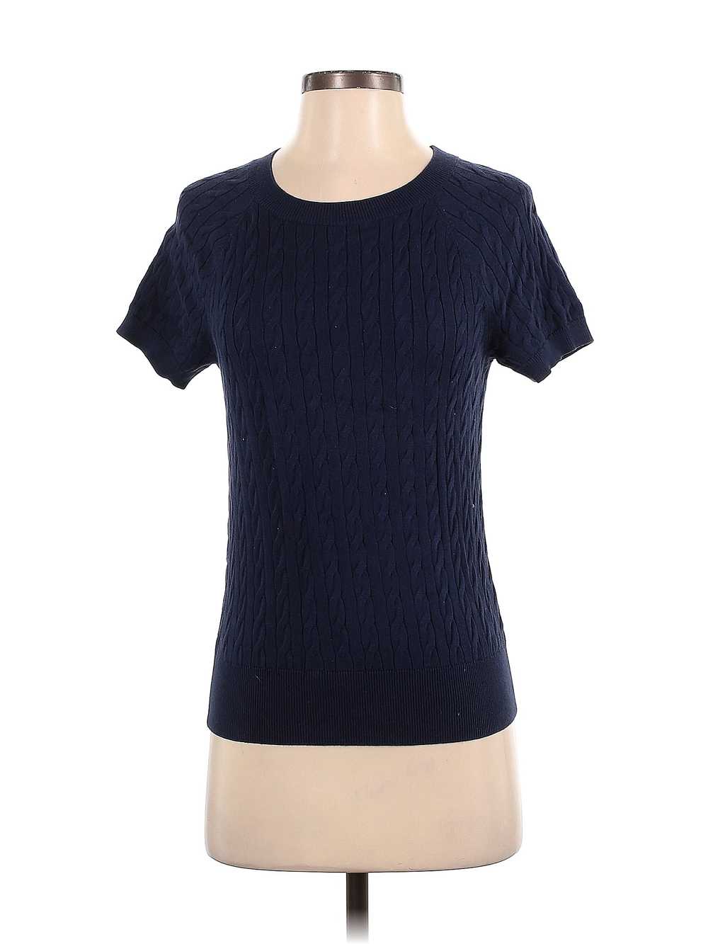 Talbots Outlet Women Blue Short Sleeve Top XS - image 1