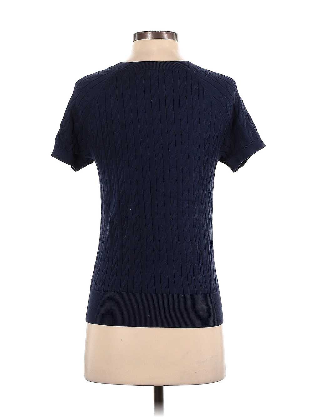 Talbots Outlet Women Blue Short Sleeve Top XS - image 2