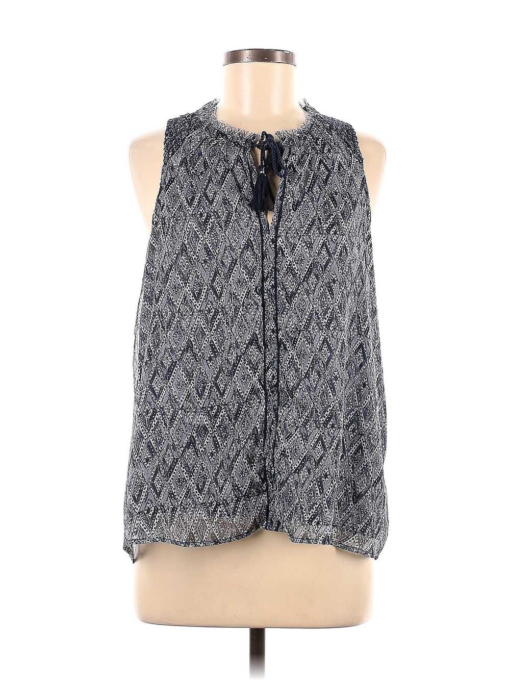 Lucky Brand Women Blue Sleeveless Blouse M - image 1