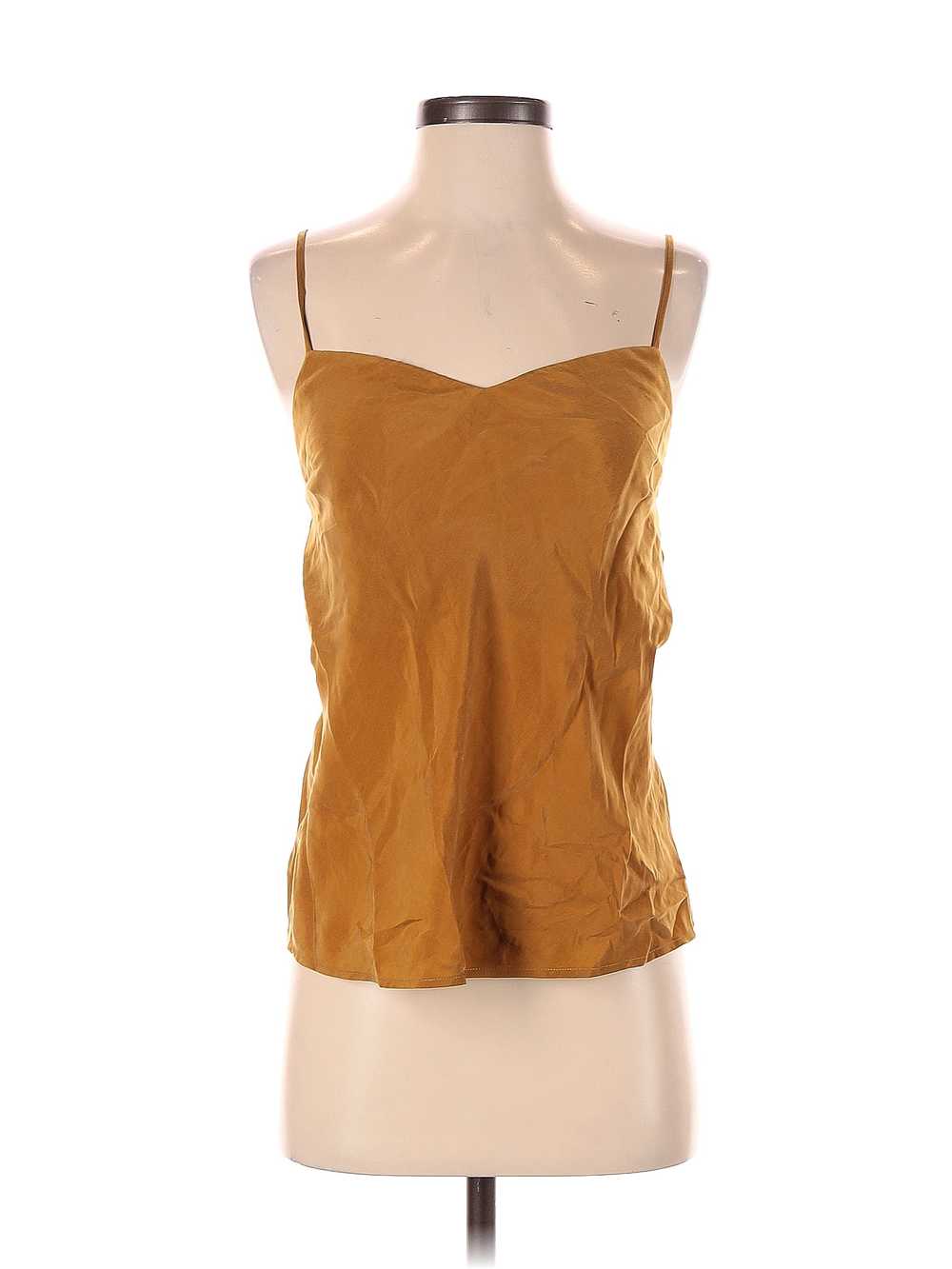 Adriano Goldschmied Women Gold Sleeveless Blouse … - image 1