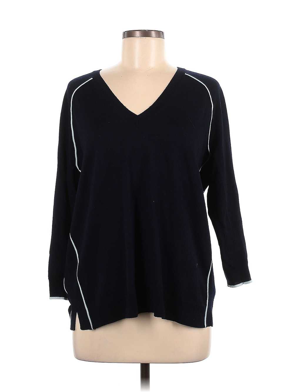 J.Crew Women Black Wool Pullover Sweater M - image 1