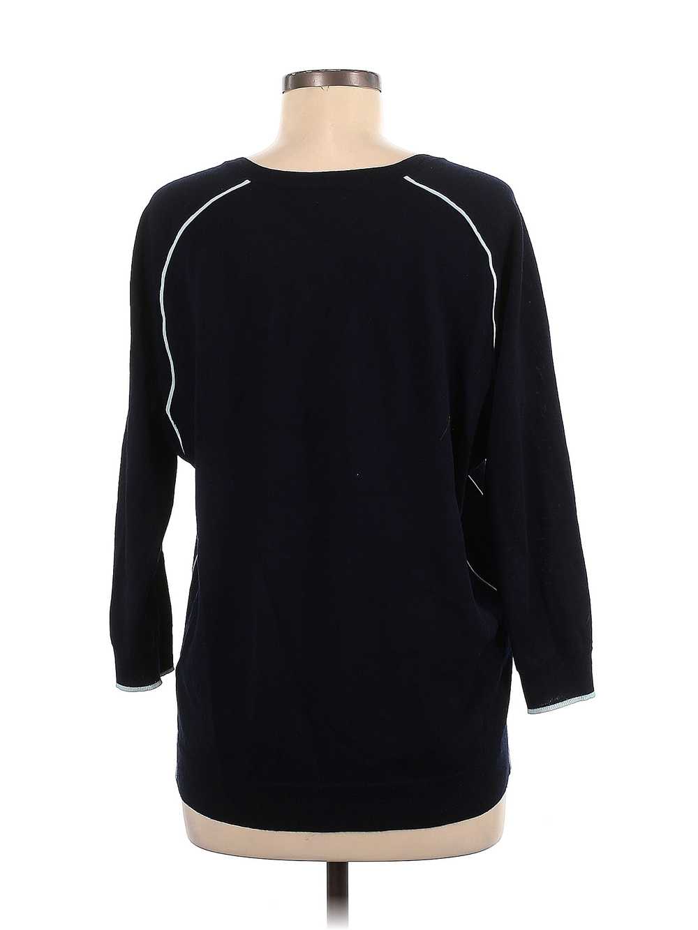 J.Crew Women Black Wool Pullover Sweater M - image 2