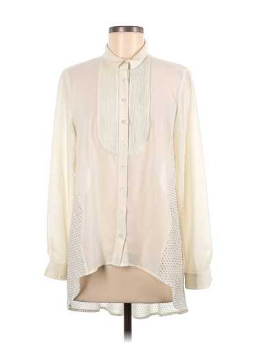 Maeve Women Ivory Long Sleeve Blouse 6