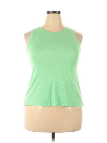 Xersion Women Green Sleeveless T-Shirt XXL