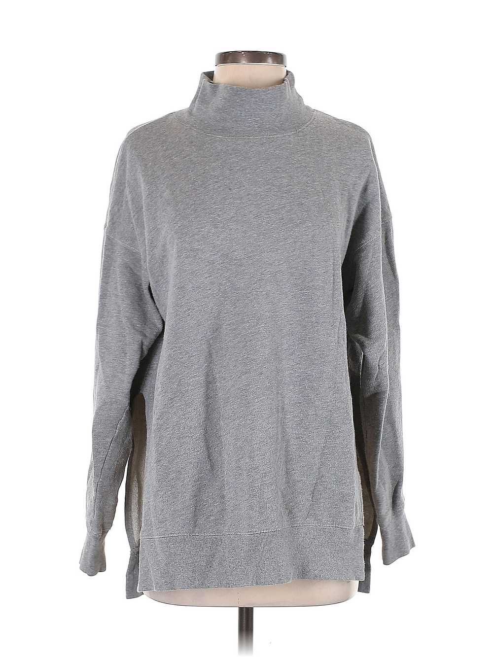 Free People Women Gray Turtleneck Sweater S - image 1