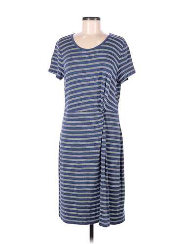 T by Talbots Women Blue Casual Dress M