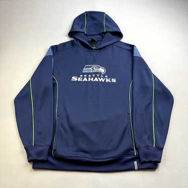 Reebok Seattle Seahawks Hoodie Sweatshirt Medium … - image 1