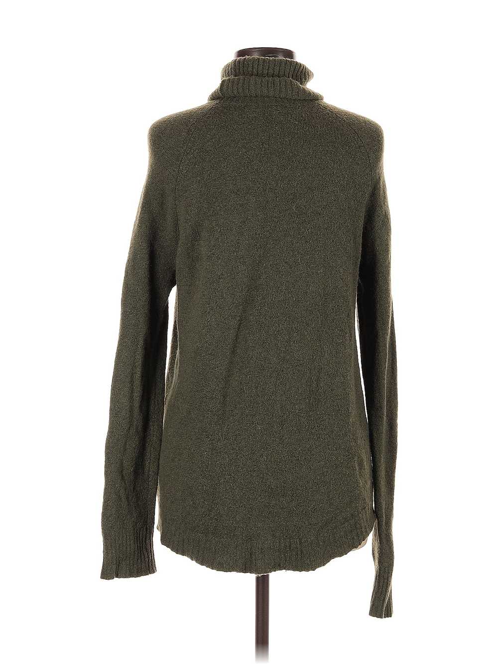 J.Crew Women Green Turtleneck Sweater M - image 2