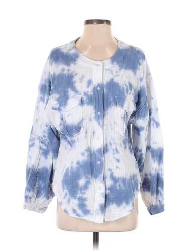 Eri + Ali Women Blue Long Sleeve Blouse S - image 1