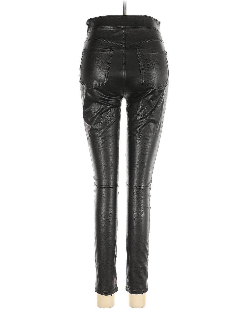 SPANX Women Black Faux Leather Pants XS - image 2