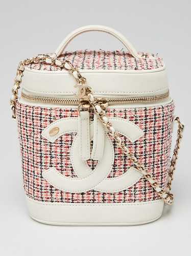 Chanel Multicolor Tweed and Lambskin CC Mania Mini