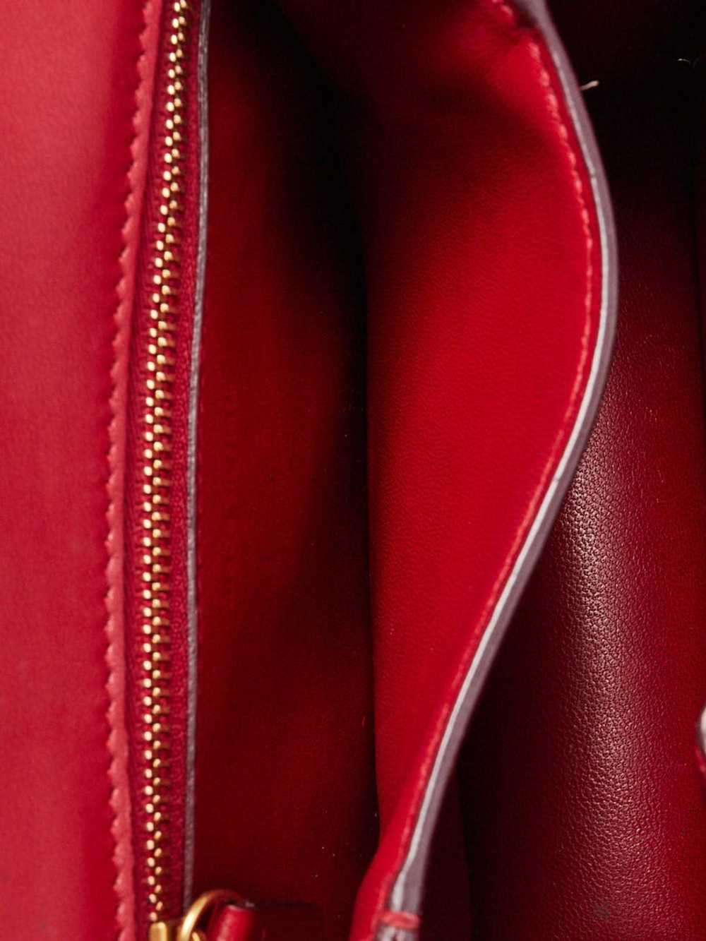 Celine Red Leather Small Box Bag - image 10