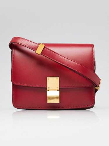 Celine Red Leather Small Box Bag - image 1