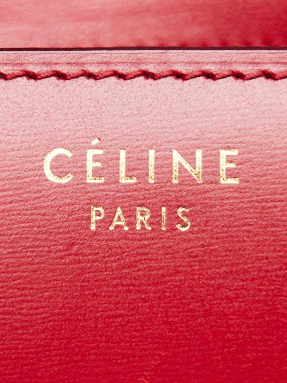 Celine Red Leather Small Box Bag - image 7