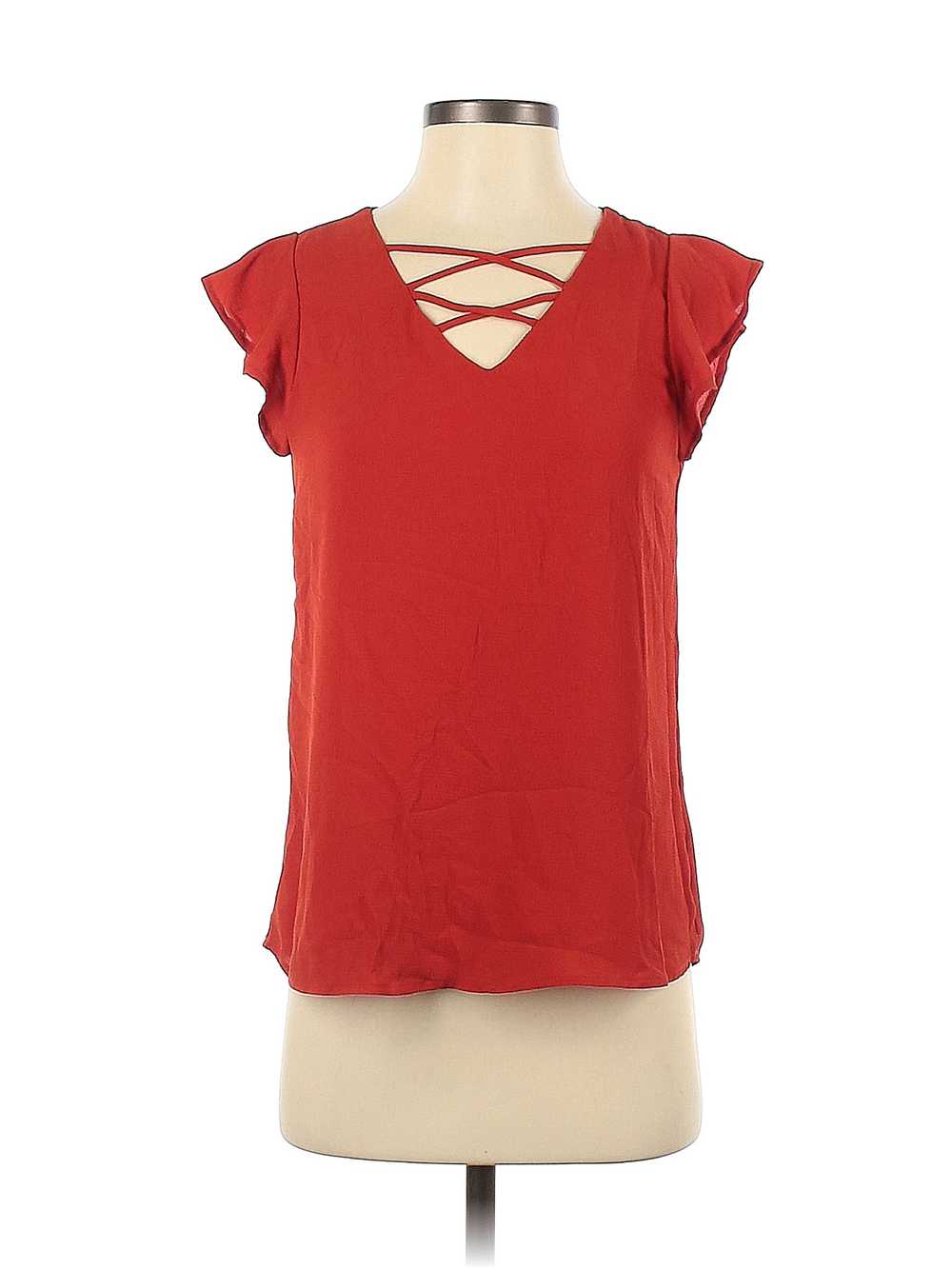 Papermoon Women Red Short Sleeve Top XS - image 1