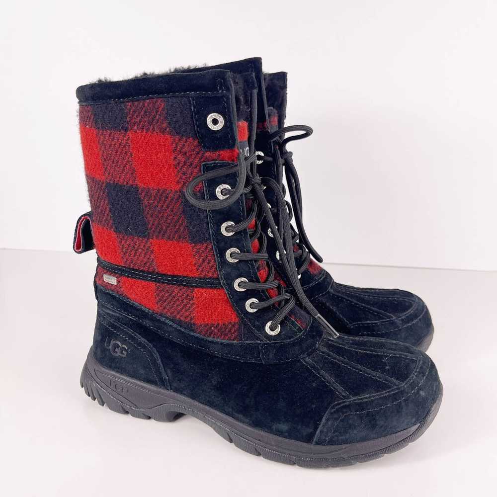 UGG Butte Redwood Boot Buffalo Check Snow Boot Re… - image 1