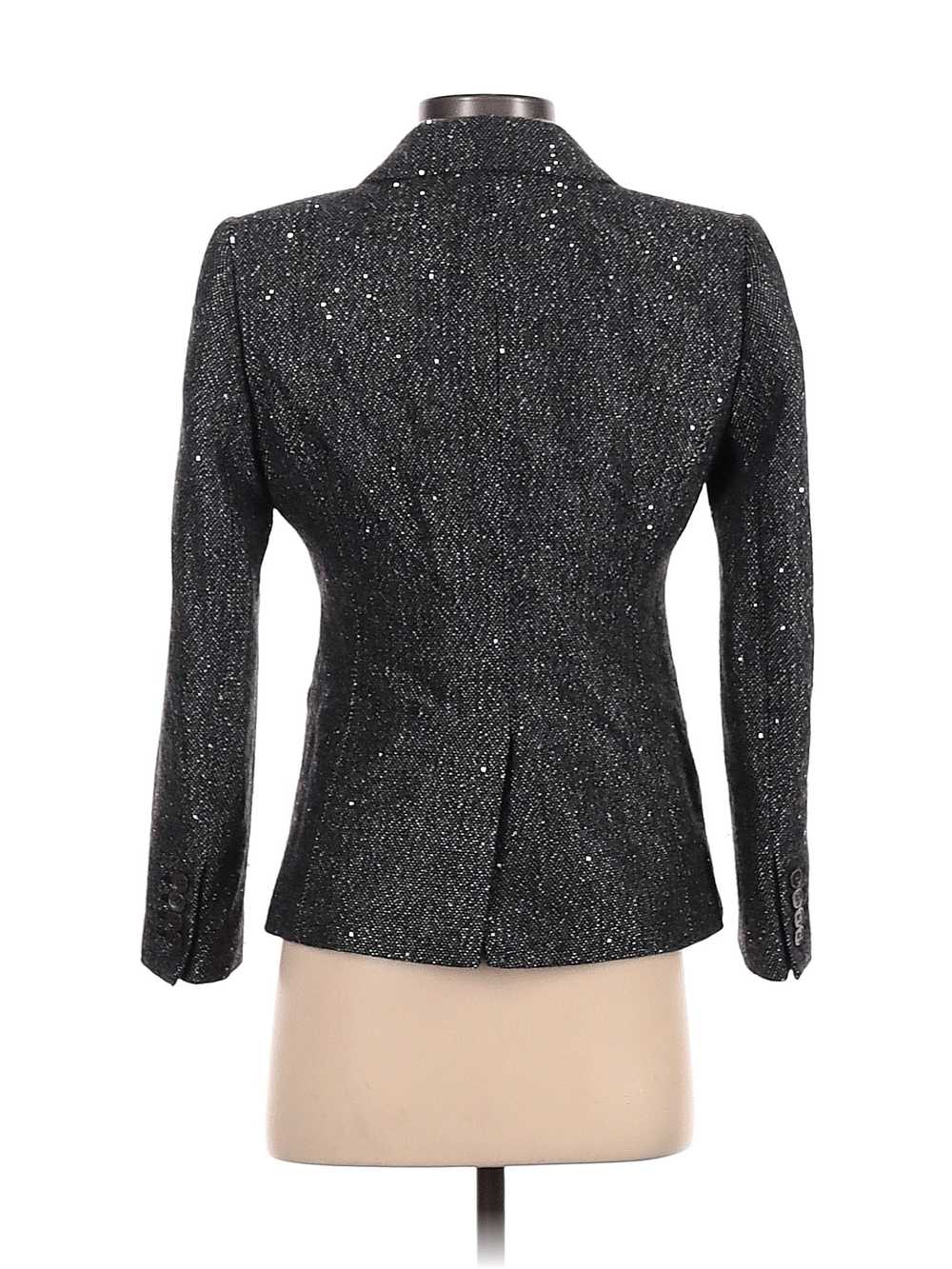 J.Crew Women Silver Wool Blazer 2 Petites - image 2