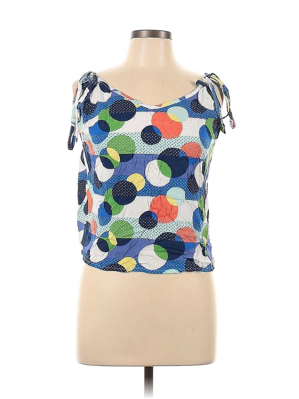 Shein Women Blue Sleeveless Blouse L - image 1