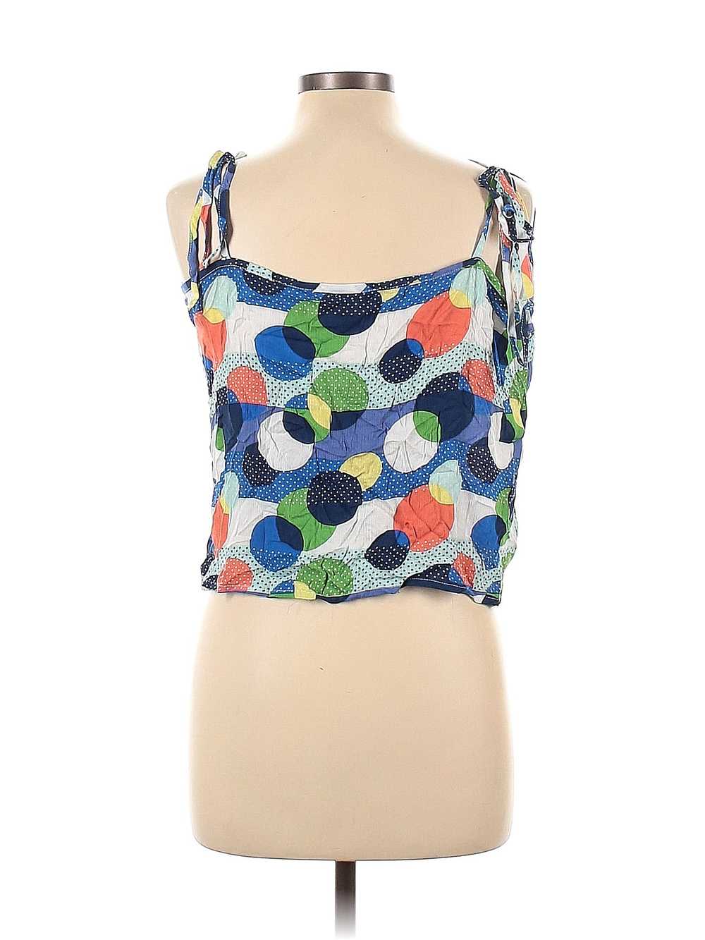 Shein Women Blue Sleeveless Blouse L - image 2