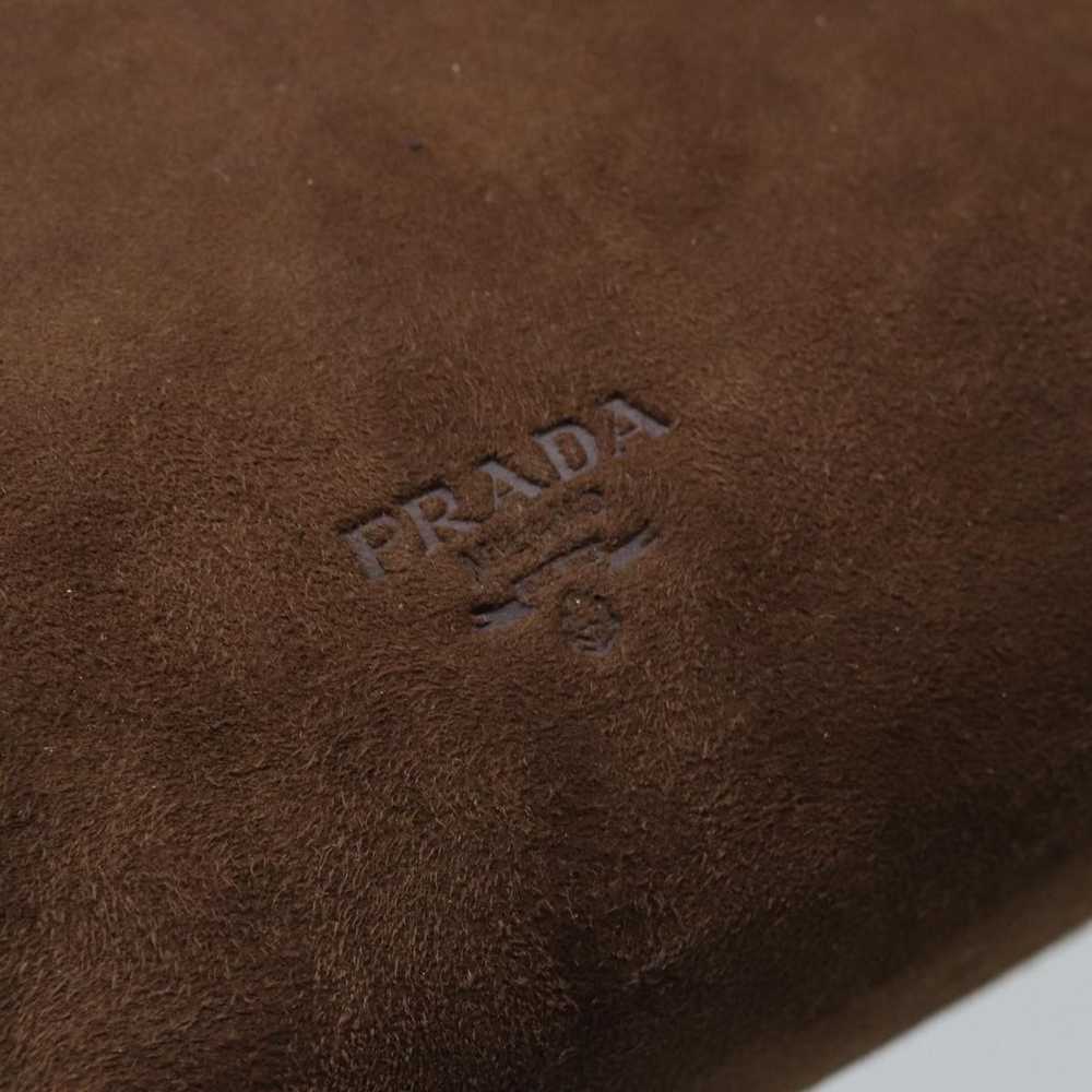 Prada PRADA Hand Bag Suede Brown Auth 77232 - image 10