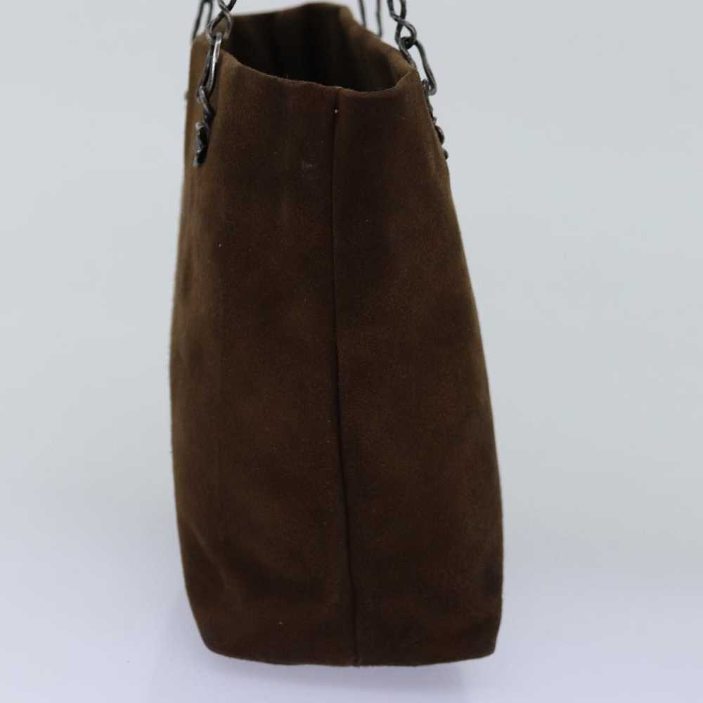 Prada PRADA Hand Bag Suede Brown Auth 77232 - image 3