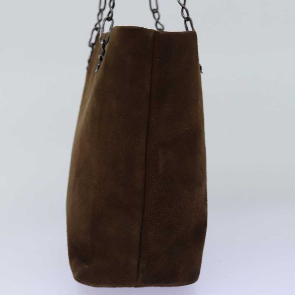 Prada PRADA Hand Bag Suede Brown Auth 77232 - image 4