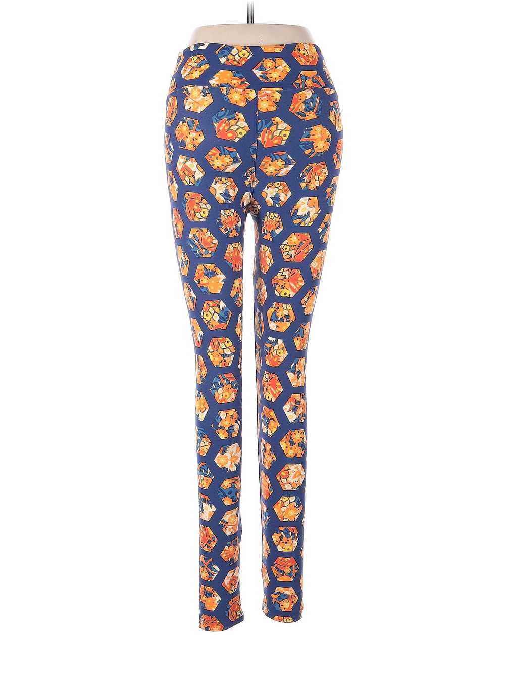 Lularoe Women Orange Leggings One Size - image 2