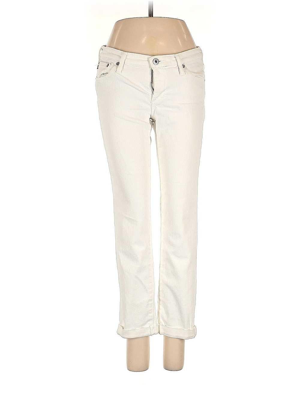 Adriano Goldschmied Women Ivory Jeans 28W - image 1