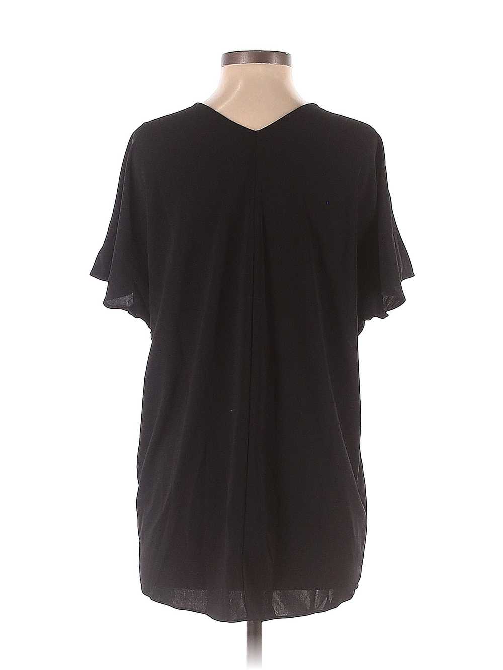 Uniqlo Women Black Short Sleeve Blouse S - image 2