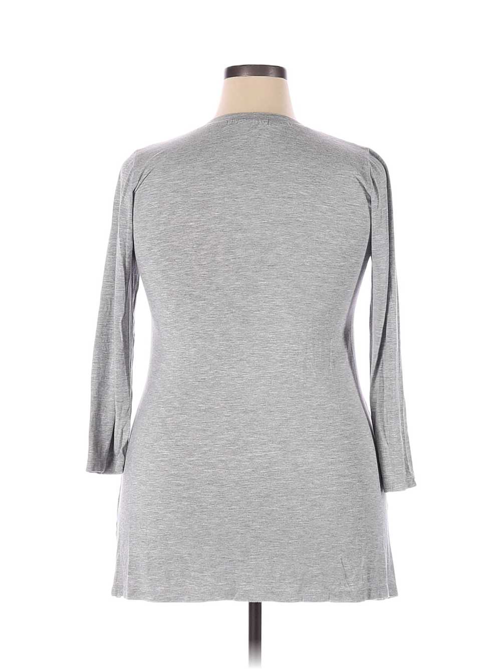 Lila Clothing Co. Women Gray Long Sleeve Top XXL - image 2