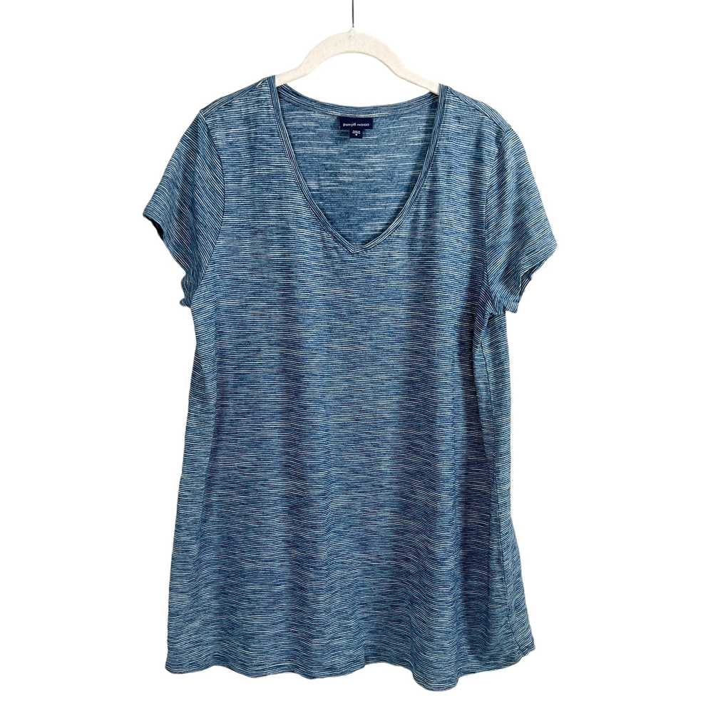 J Jill Pure Jill Indigo Tee Women's M - image 1