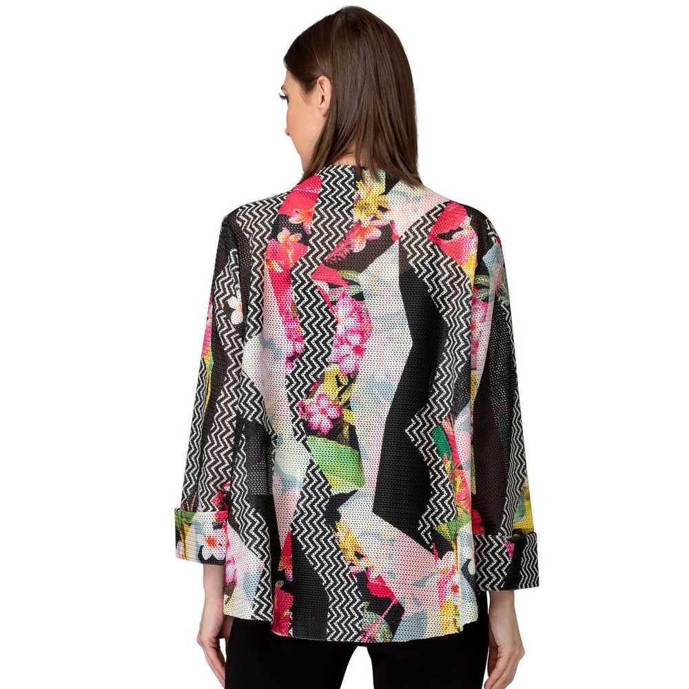 JOSEPH RIBKOFF Patterned Asymmetrical Jacket Sz 10 - image 4