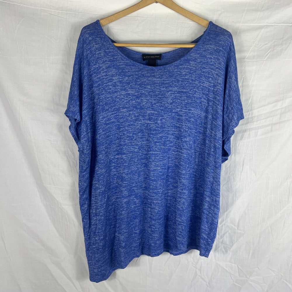 Lane Bryant Plus Size 18/20 Heather Royal Blue V-… - image 1