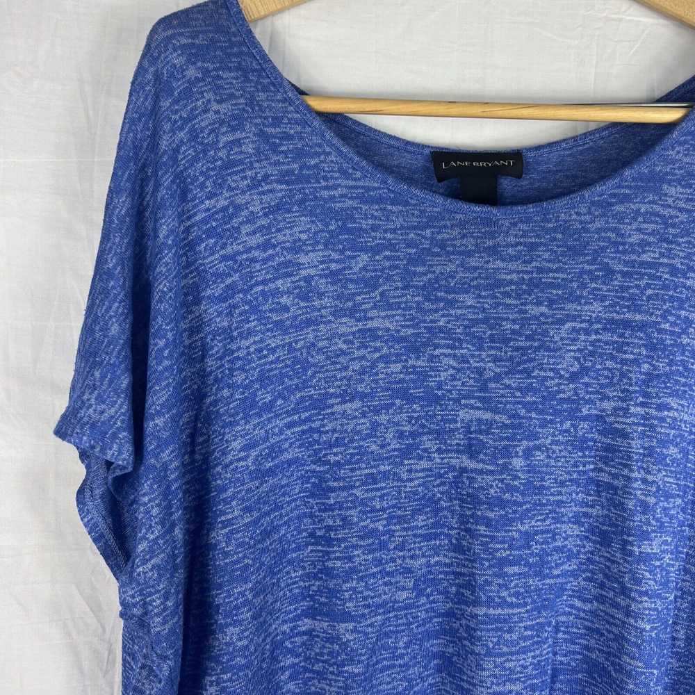 Lane Bryant Plus Size 18/20 Heather Royal Blue V-… - image 2