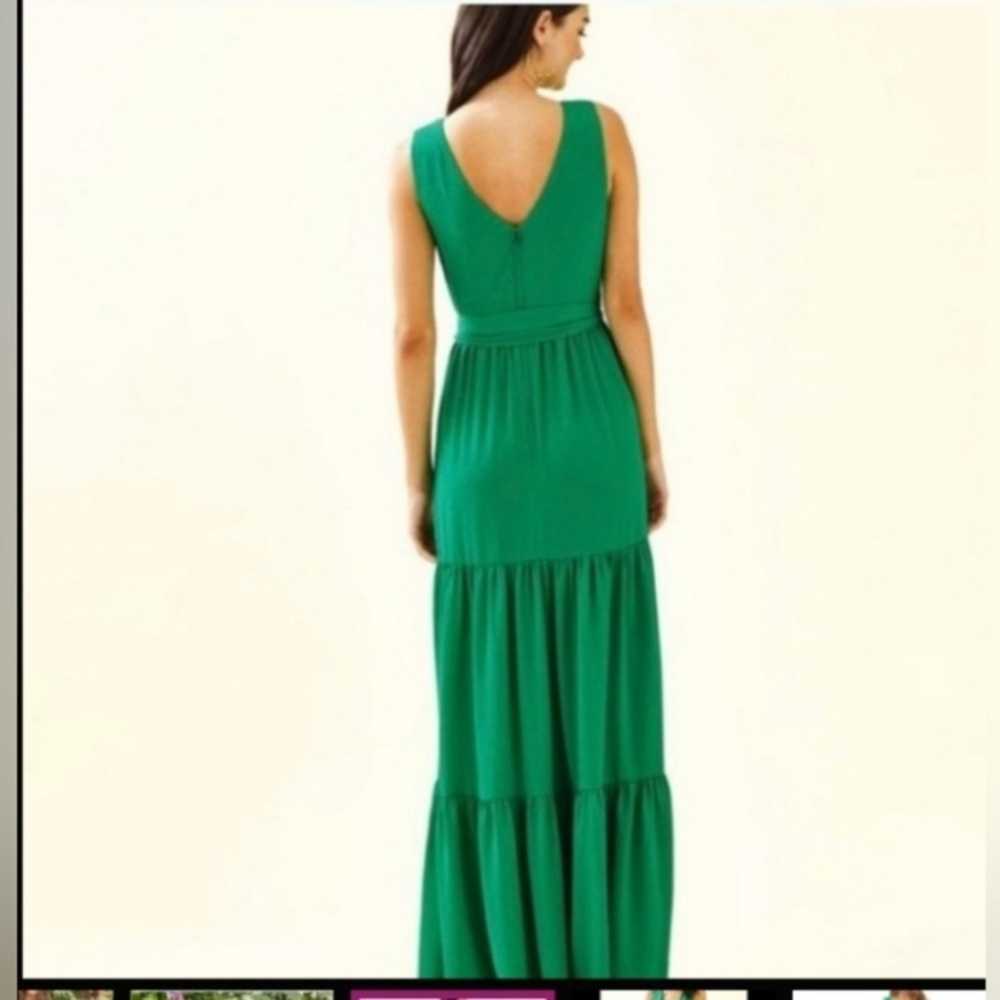 Lilly Pulitzer Dress Maurine Tiered Maxi in Green - image 3