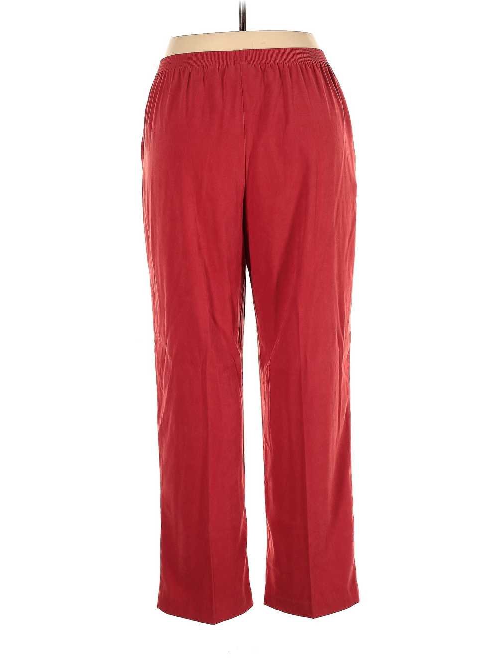 Alfred Dunner Women Red Casual Pants 16 - image 2