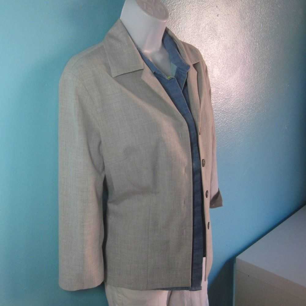 Trina Turk Trina Turk Summer Weight Gray Jacket S… - image 10