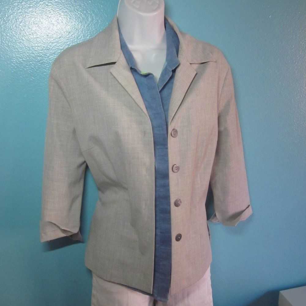 Trina Turk Trina Turk Summer Weight Gray Jacket S… - image 2