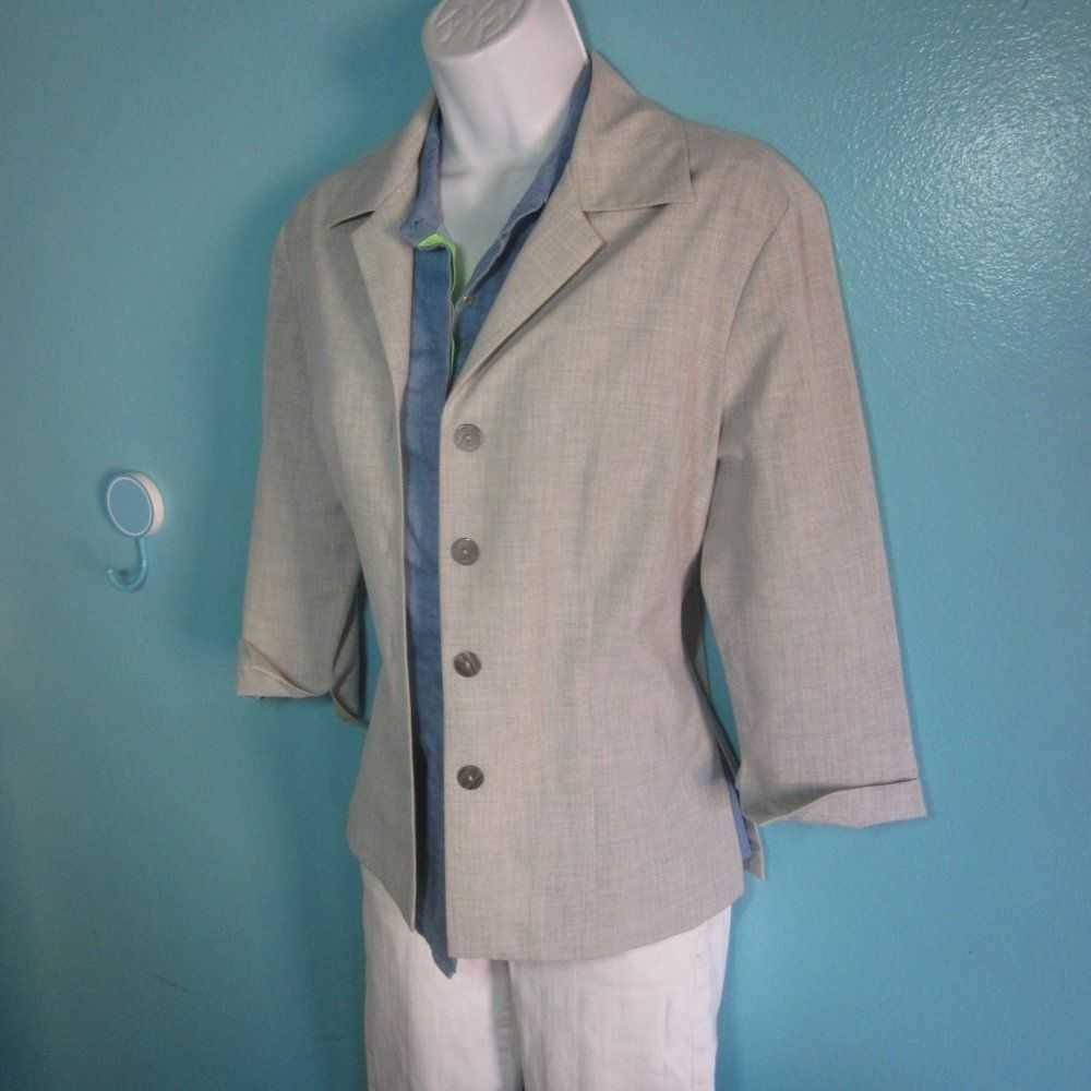 Trina Turk Trina Turk Summer Weight Gray Jacket S… - image 3