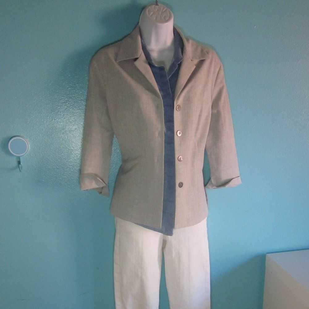 Trina Turk Trina Turk Summer Weight Gray Jacket S… - image 5