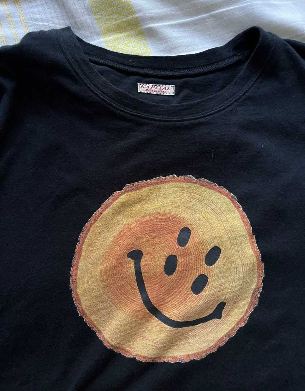 Kapital Kapital 21Aw Black Smiley Face T - DMC - image 2