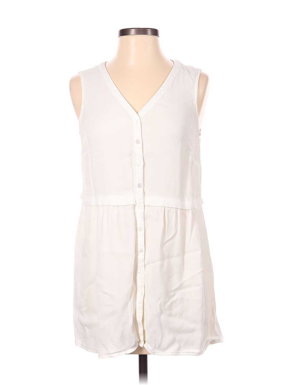 J.Jill Women Ivory Sleeveless Blouse XS - image 1