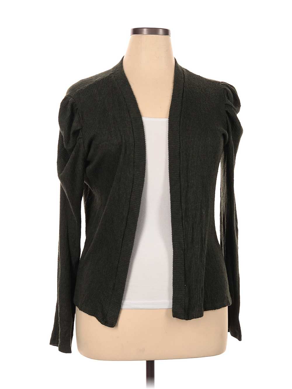 Elegantees Women Gray Cardigan XL - image 1