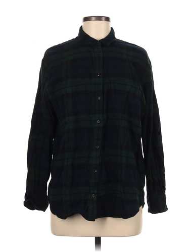 Madewell Women Black 3/4 Sleeve Button-Down Shirt… - image 1