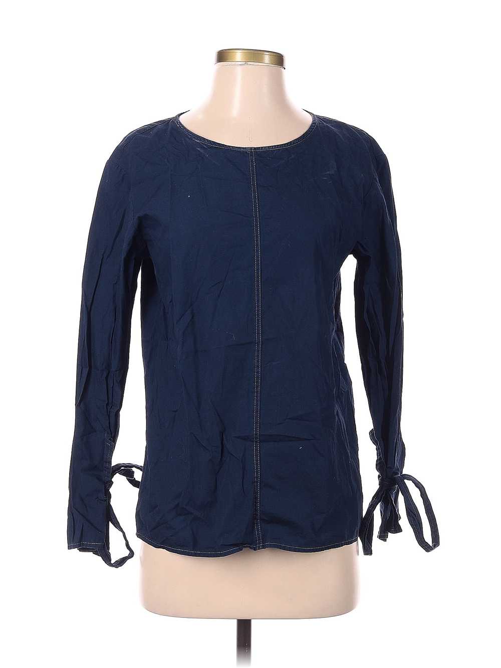 YUNE HO Women Blue Long Sleeve Top S - image 1