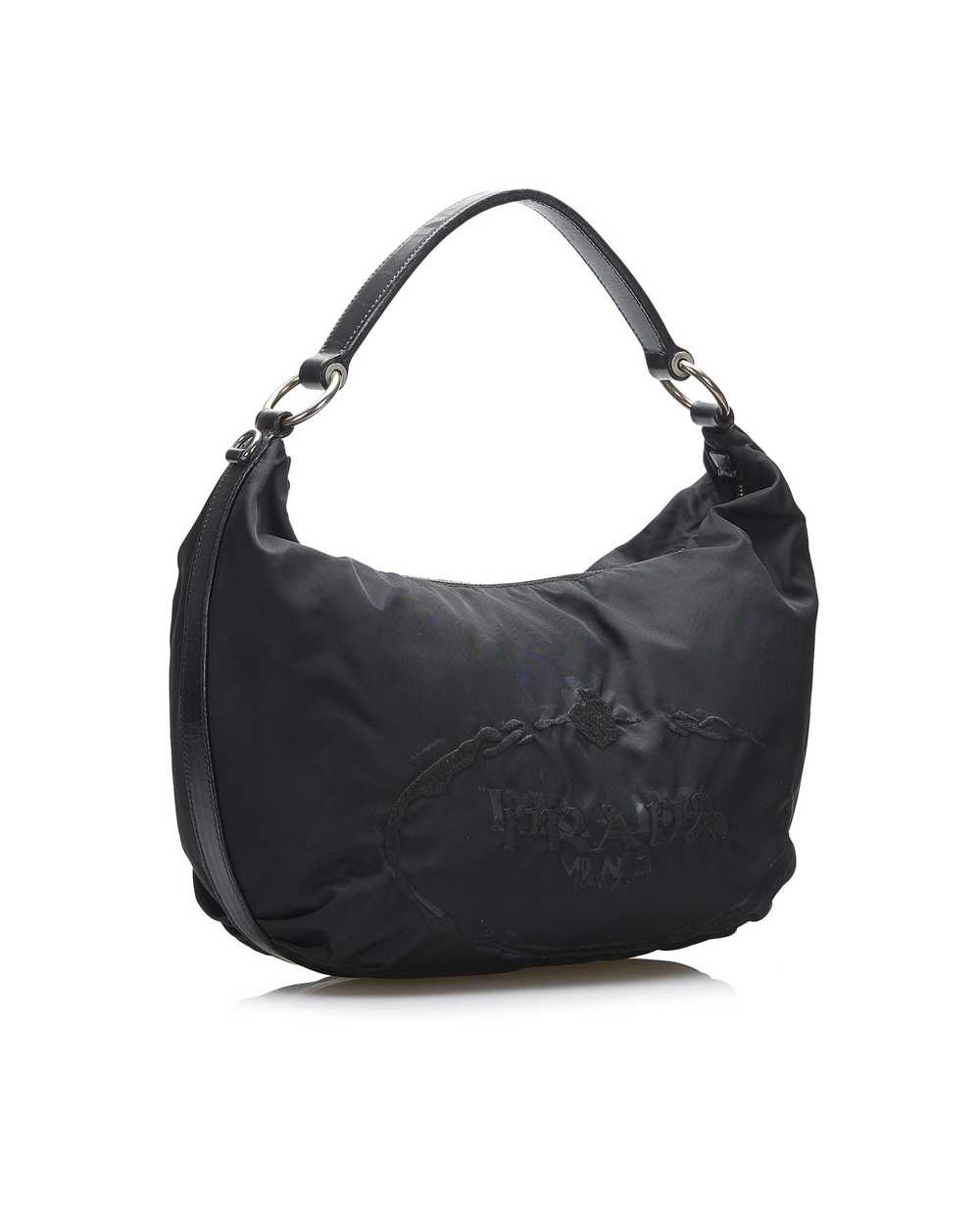 Pre Loved Prada Canapa Logo Tessuto Hobo Bag  -  … - image 2