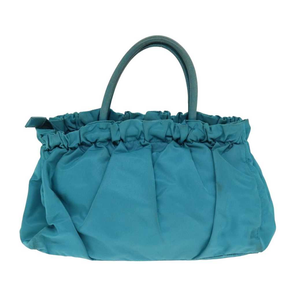 Prada PRADA Nylon 2 Way Hand Bag Turquoise Blue A… - image 3